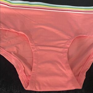 Lucky Brand Pink  Panties with Rainbow Waistband Size L